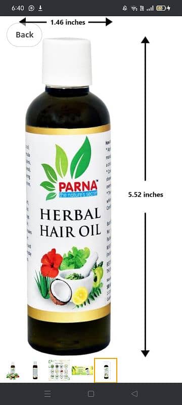 100% Herbal Hair oil with money back guarantee 0