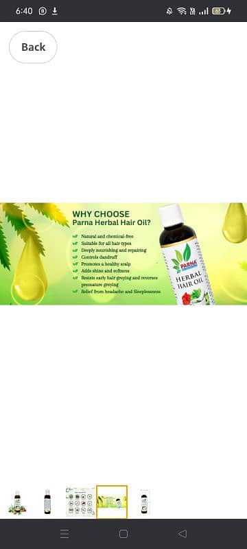 100% Herbal Hair oil with money back guarantee 1