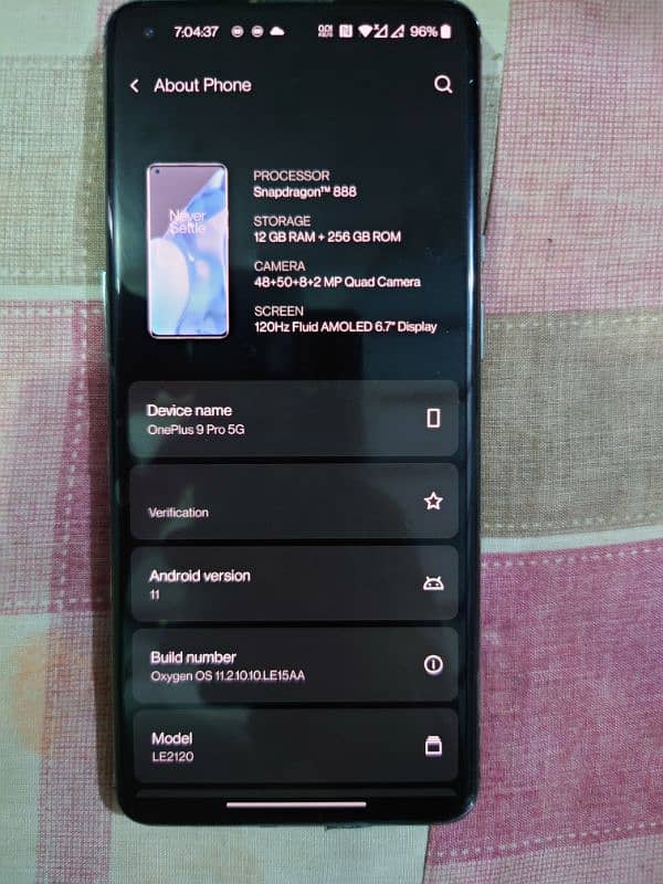 Oneplus 9pro 12GB Ram /256GB ROM 0