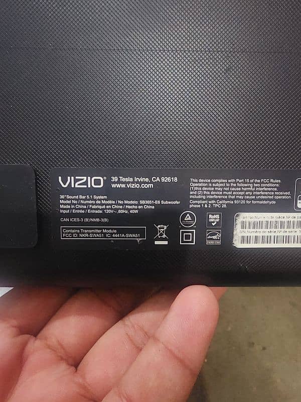 vizio Subwoofer Only 2