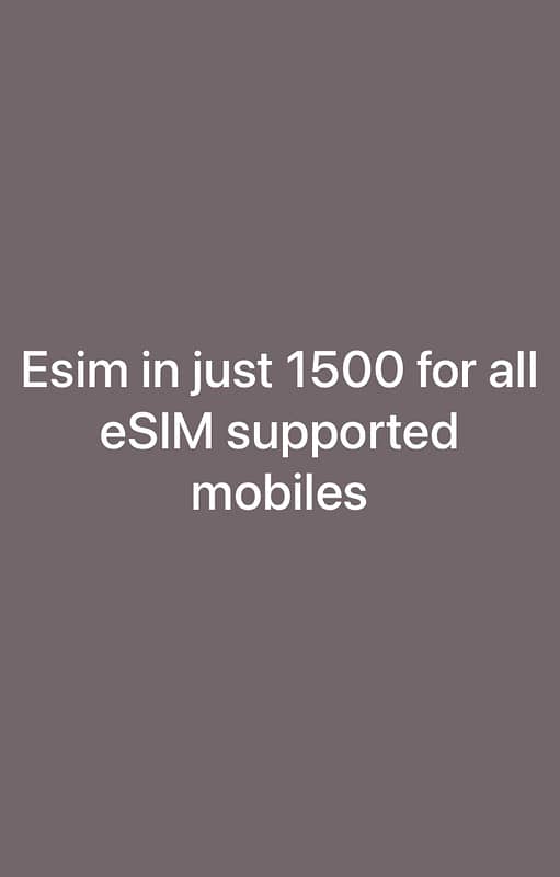 *****esim*available 0