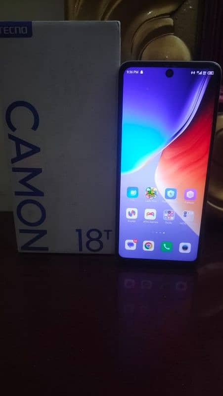 TECNO CAMON 18T 4/128 box charger sath ha home yous mobaile ha 0