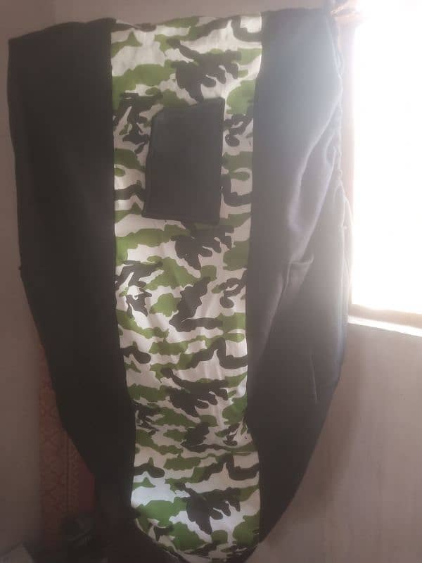 black commando mix print fleece imported fabric 3