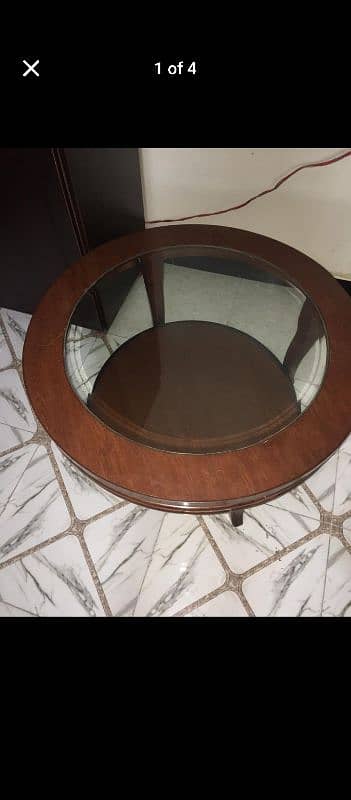 Beautiful Round big size Glass table 1