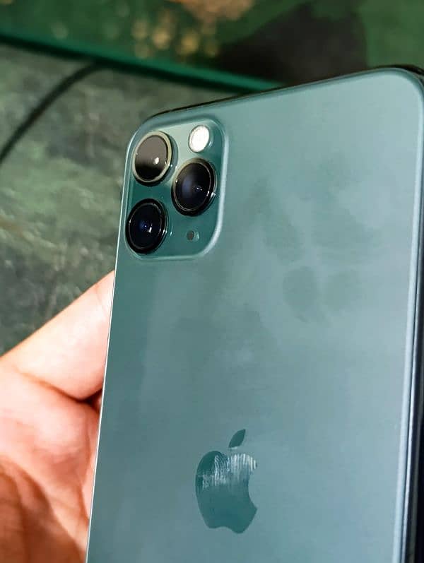 Iphone 11 pro max midnight green non pta jv condition almost 10 by 10 1