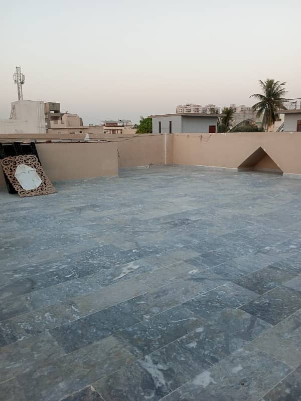 Brand New Portion 240 Sq Yards 1st Floor with Roof 4 Beds DD in Block 7 Gulistan e Jauhar 10