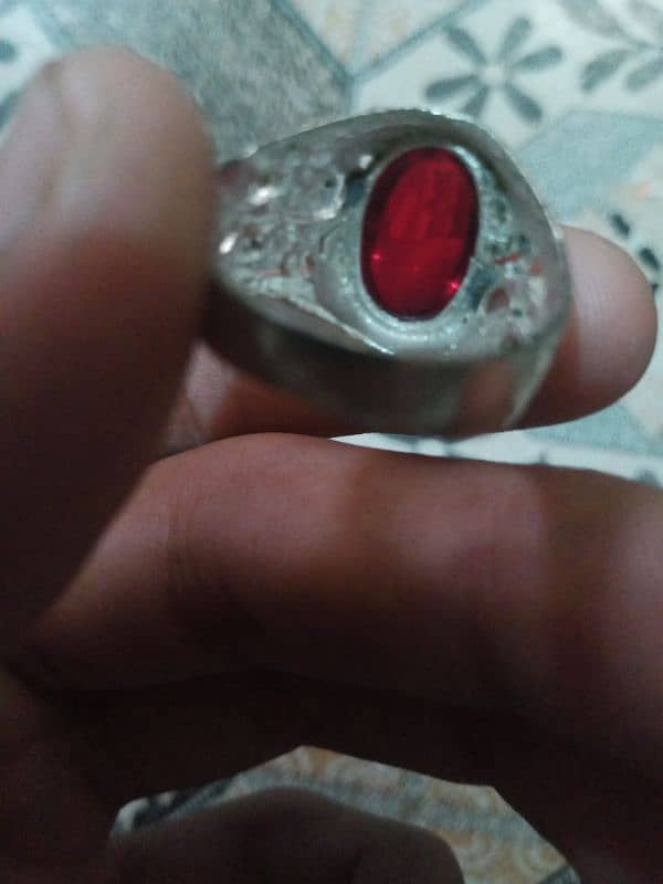 ring boys red colour stone 2