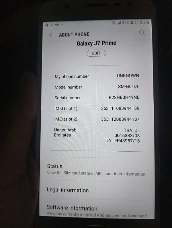 Samsung galaxy j7 prime 0