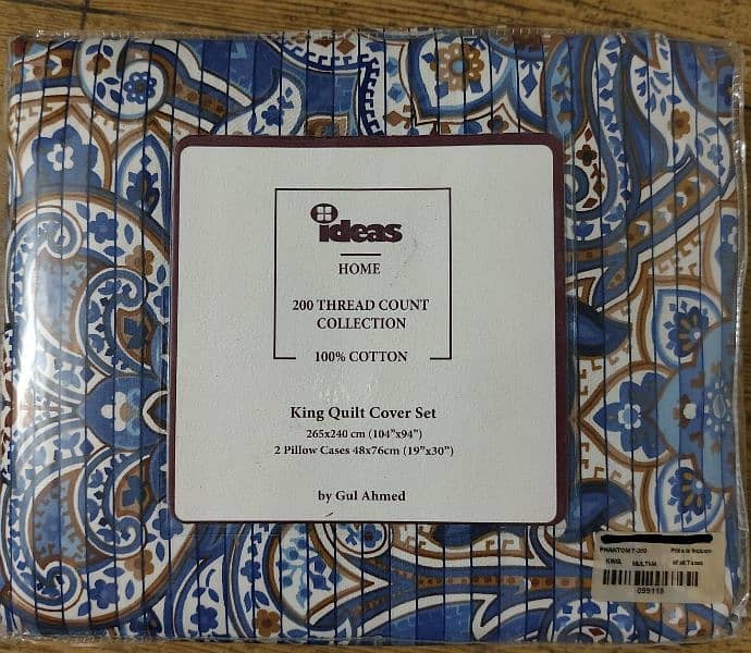 King size quilt cover with 2 pillow for sale 1