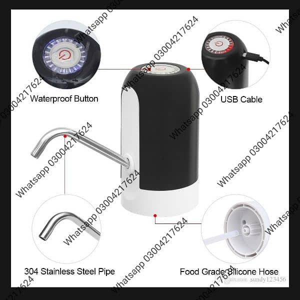 Electric Water Pump Dispenser with USB Auto Charging 1