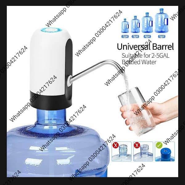 Electric Water Pump Dispenser with USB Auto Charging 5