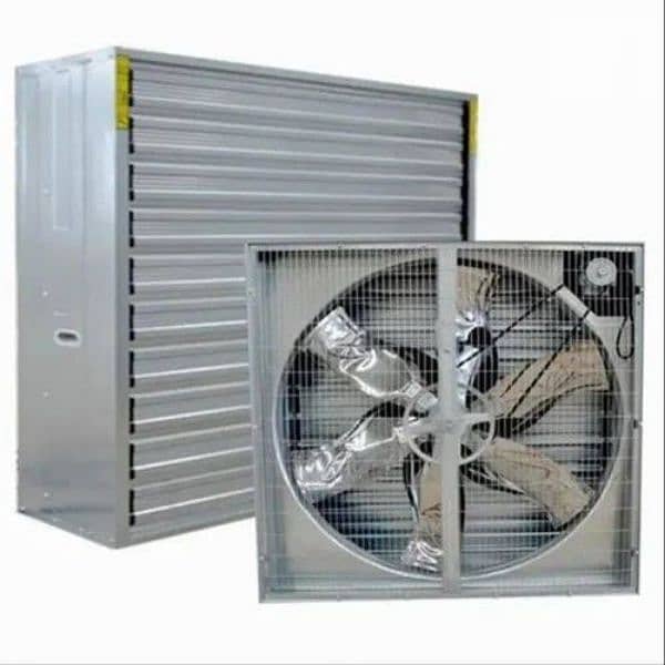 Industrial Shutter Exhaust Fans, Ventilation Fans, Hammer Fans, 1