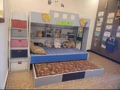 Bunk Bed / kids bunk bed triple with mattress