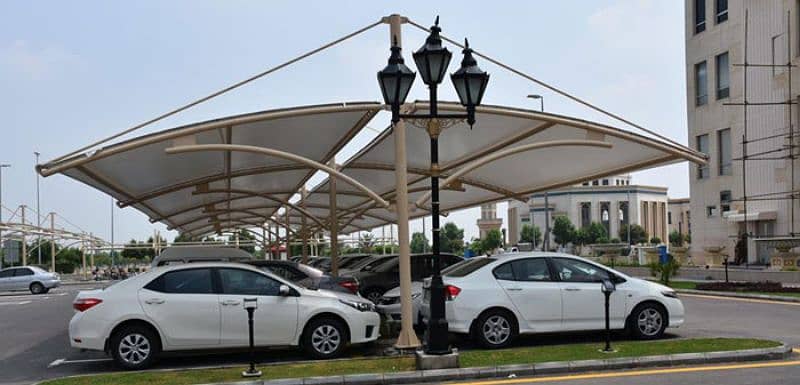 Car Parking shade | Restaurant parking canopy | Pole sheds | Roof shed 1