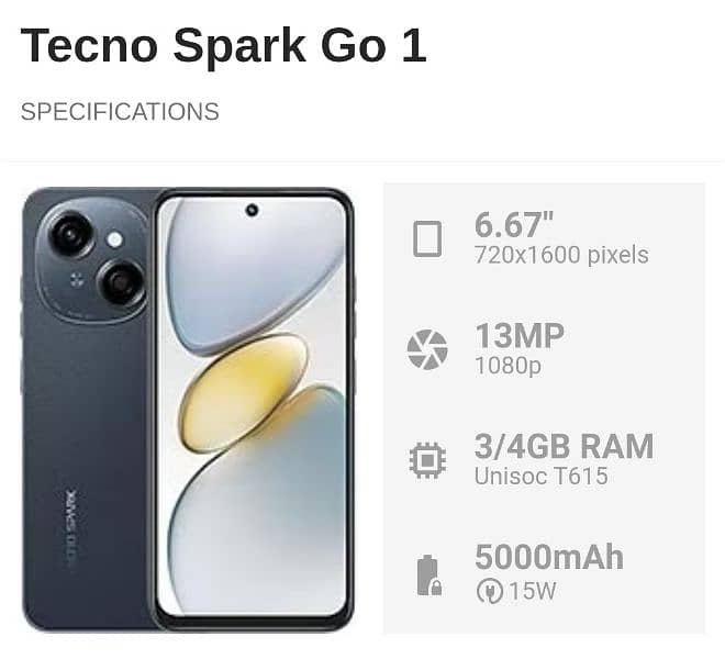 Tecno spark go 1.4/64 new box open phone 0