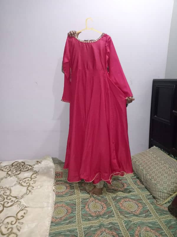 Dress: Maxi,Color: Pink(shocking) Size: Small, chest: 19, 0