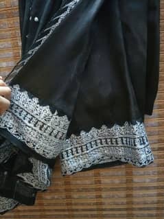 chiffon black suit