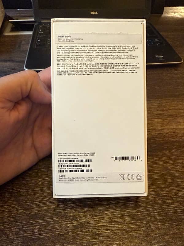 iphone 14 pro 128GB PTA Approved Hk Model 13