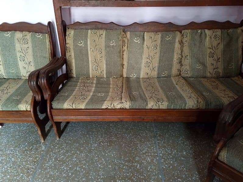 wooden  sofa  set. 2