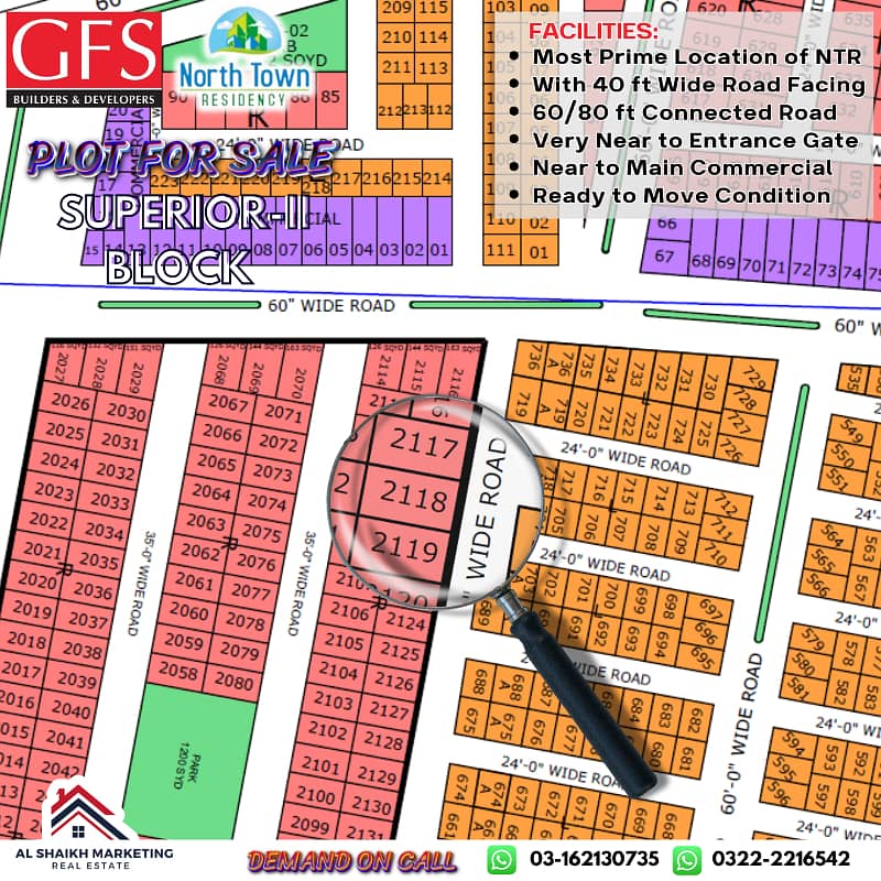 Plot for sale North Town Residency Phase 1 8