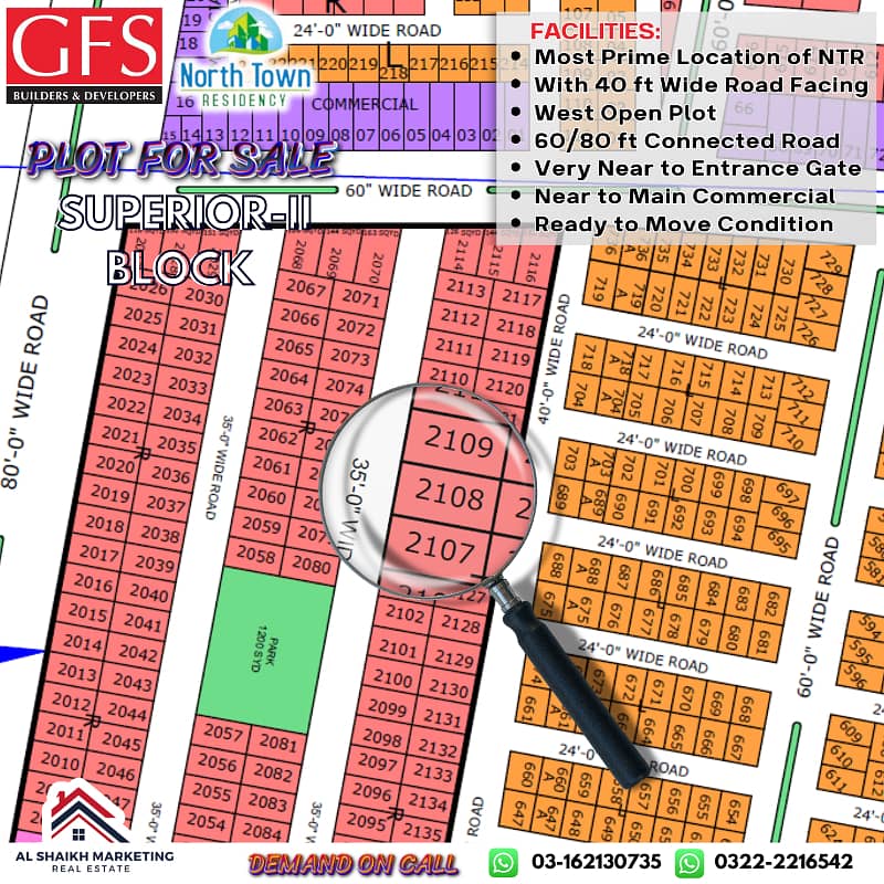 Plot for sale North Town Residency Phase 1 9