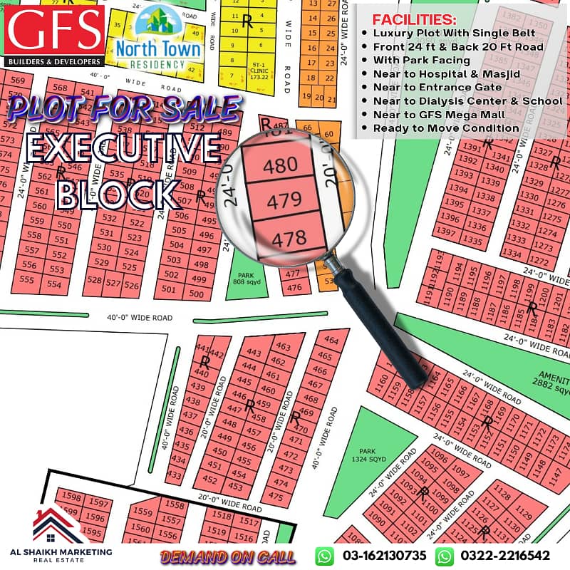 Plot for sale North Town Residency Phase 1 13