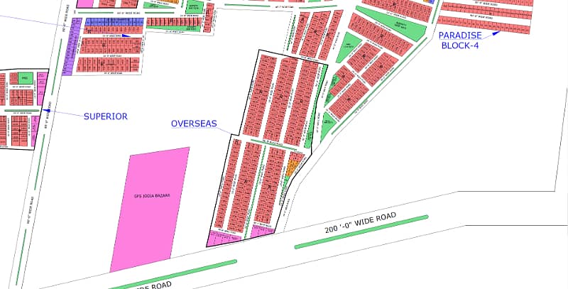 Plot for sale in Overseas Block of North Town Residency Phase 1 6