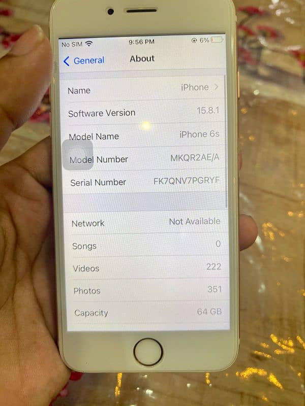 iphone 6s 64GB PTA 2