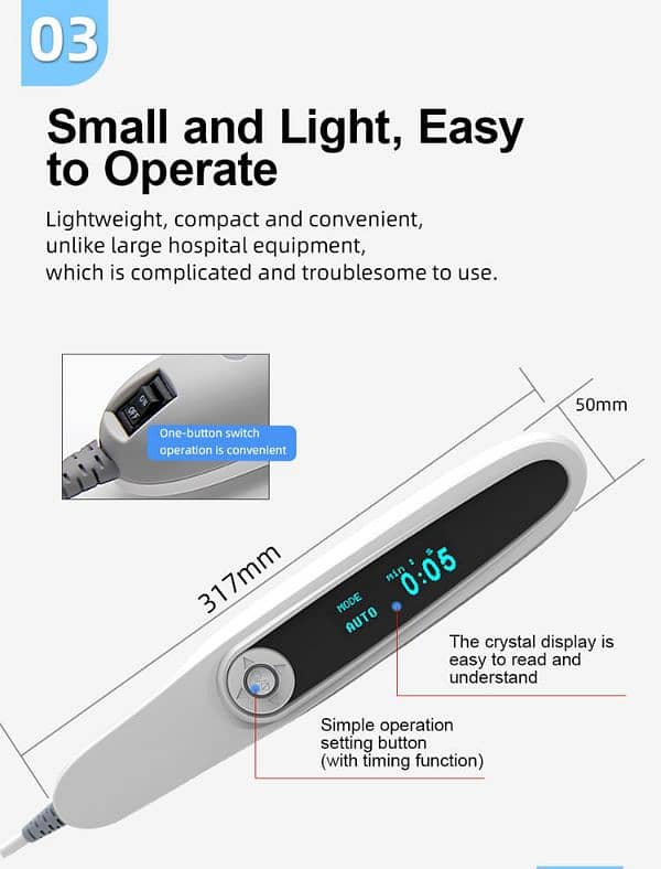 311 nm UVB light Therapy home held device 5