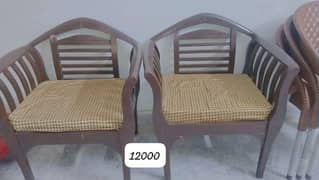 wood sofa set