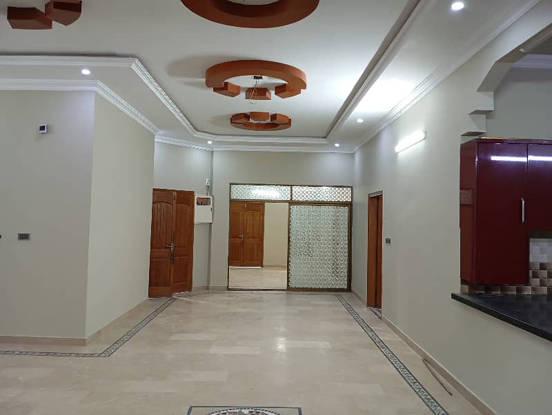 three bed dd ground floor portion for rent in johar 4