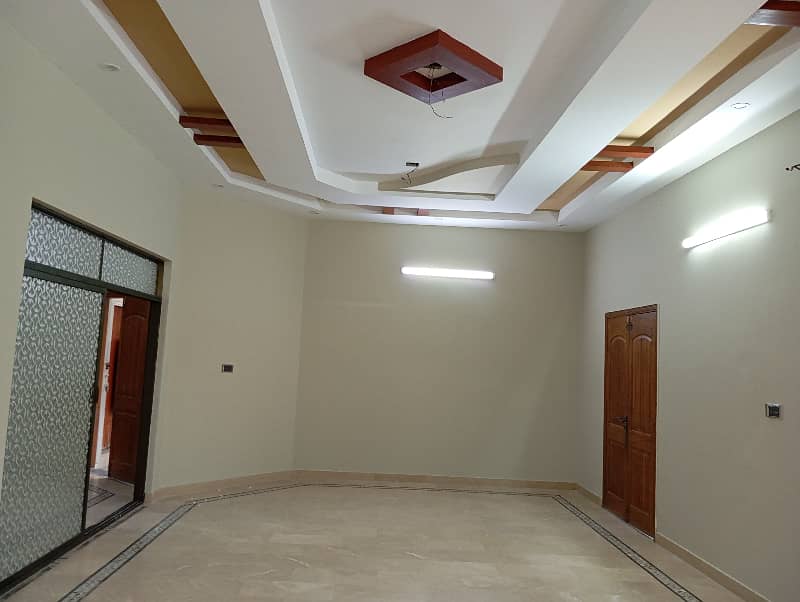 three bed dd ground floor portion for rent in johar 8