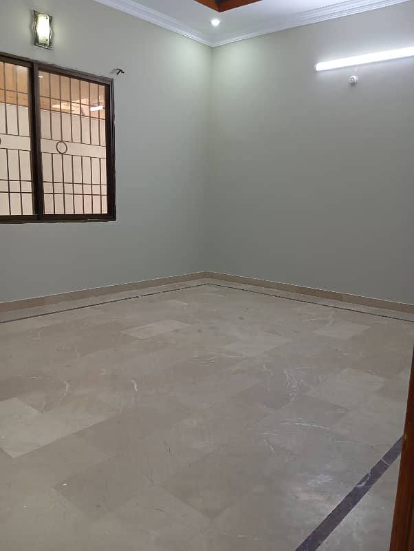 three bed dd ground floor portion for rent in johar 17