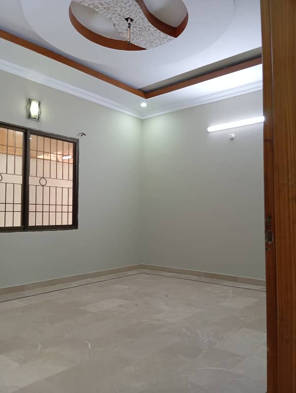 three bed dd ground floor portion for rent in johar 20