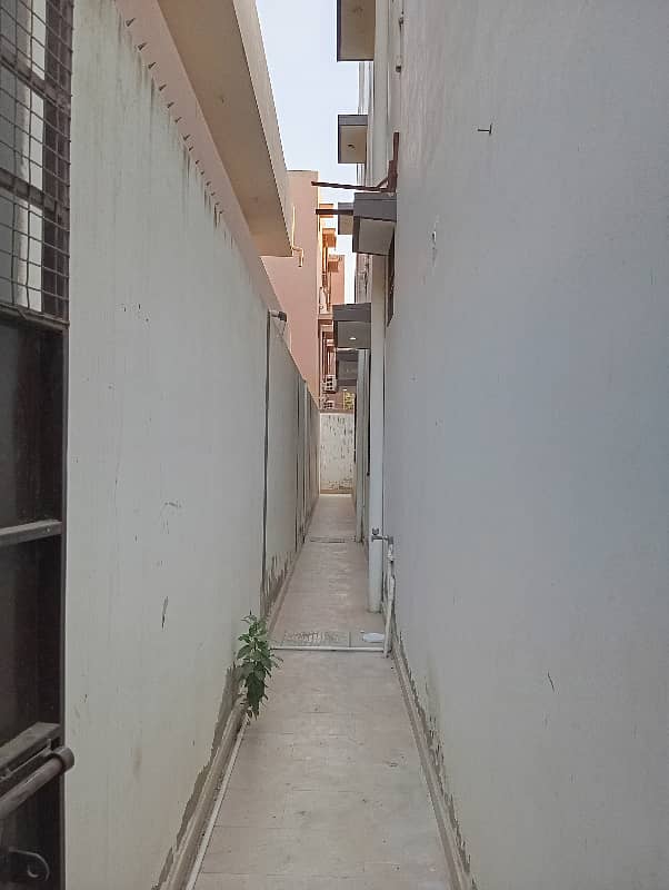 three bed dd ground floor portion for rent in johar 23