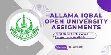 Allama iqbal open university assignments