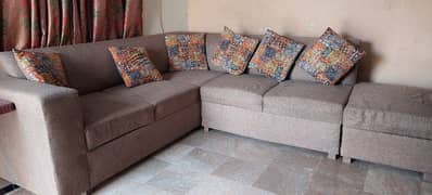 only 2 months used L-shaped sofa for sale