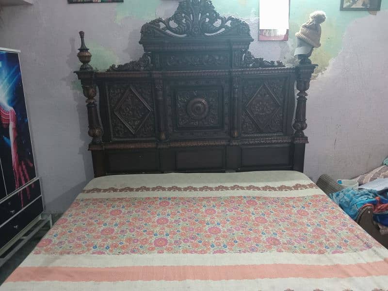 chinyoti king size bed for sale 1