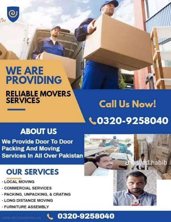 Movers & Packer Services | House Shifting |Movers & Packers in Karachi 6