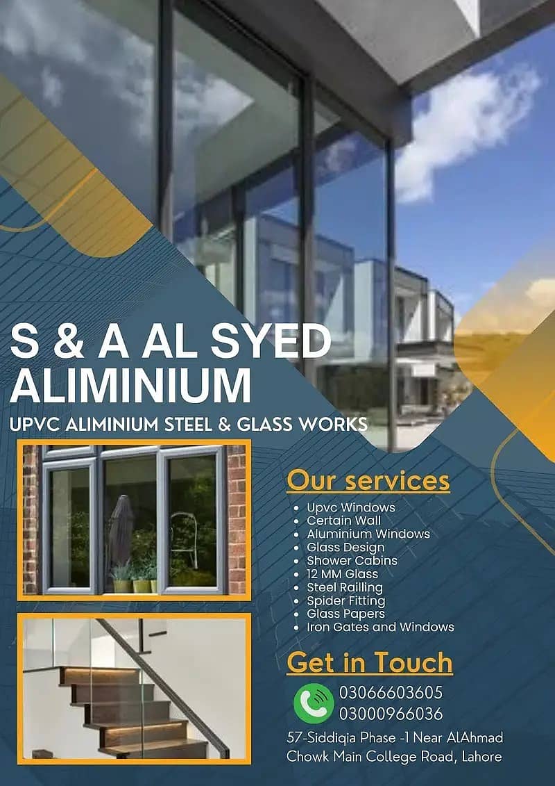 Showers Cabinets/Aluminium Windows and doors/SS Steel/Steel Railling 1