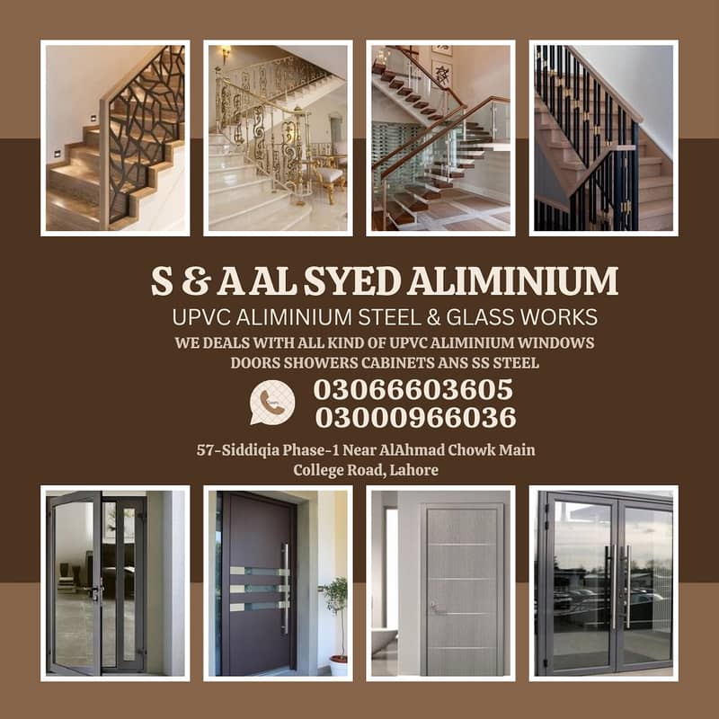 Showers Cabinets/Aluminium Windows and doors/SS Steel/Steel Railling 12