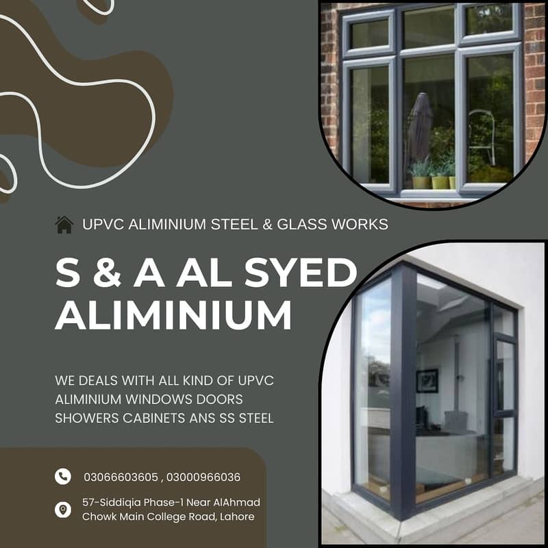 Aluminium & U-Pvc window/Shower cabin12mm/railing/Led mirro 3