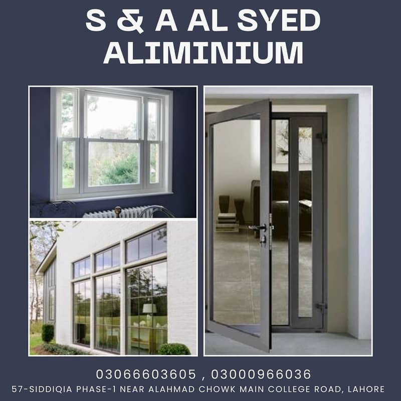 Aluminium & U-Pvc window/Shower cabin12mm/railing/Led mirro 15