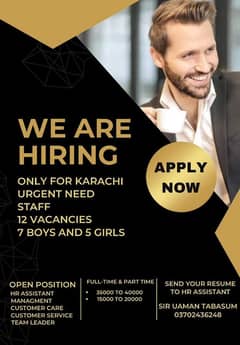 BEST JOB AVAILABLE IN KARACHI