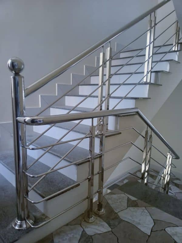 ss railing/glass railing/wood railing/decoration,Steel railing 7