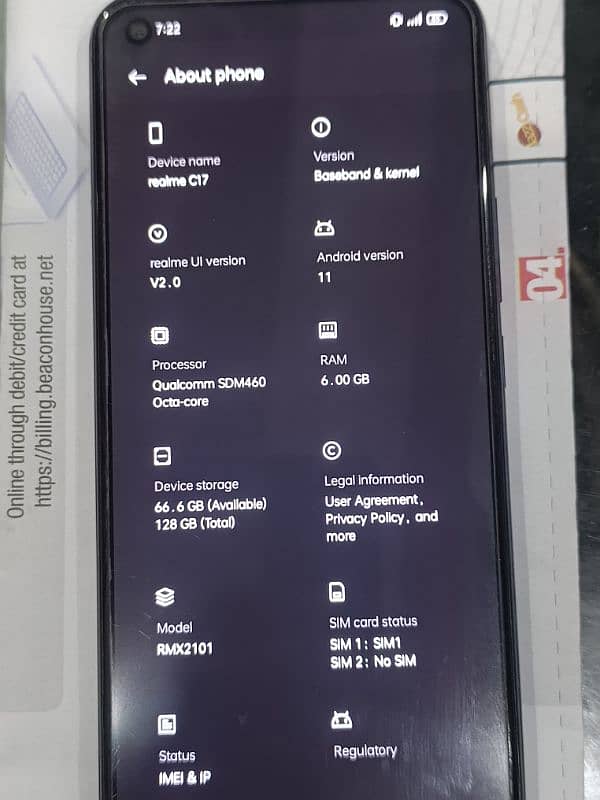 Realme C17 And Realme 5 Both with Box + Charger 6