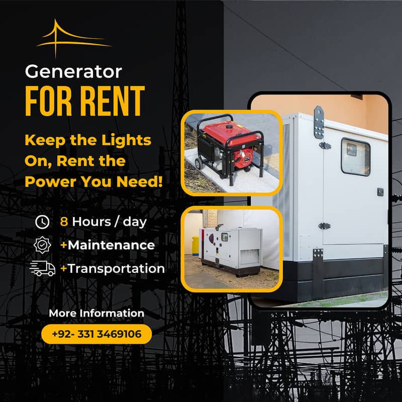 Generator on Rent 0