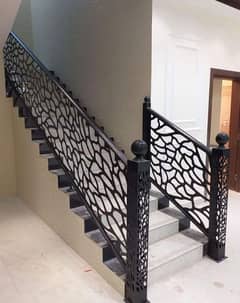 Ss railing name plate cnc cutting Decoration steel railing