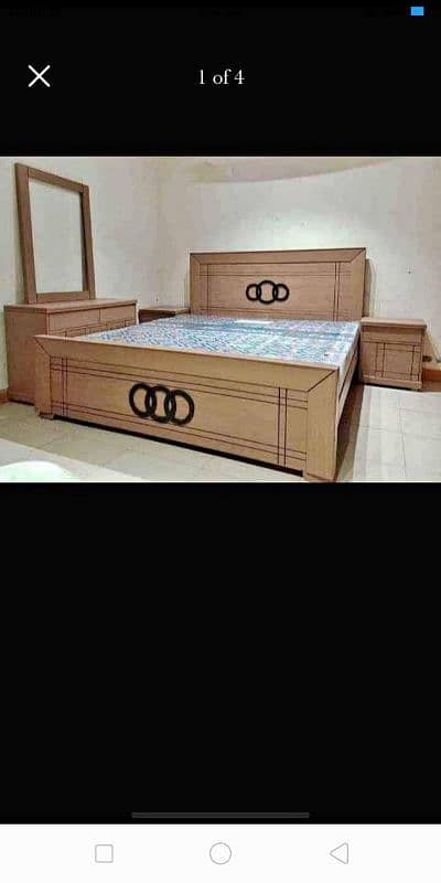 17000 king size bed 2 side table 6000  Dressing 13000 more 03140468141 3