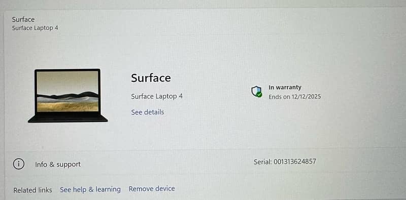 Surface Laptop 4 13.5’ Inch (In Warrnty) 3